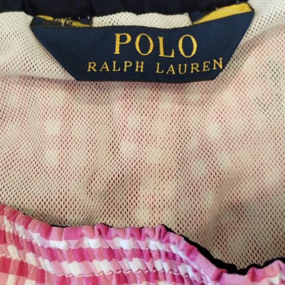 Polo Ralph Lauren Pink Gingham Swim Trunks Size L - Picture 6 of 12